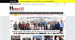 Desktop Screenshot of haber37.gen.tr